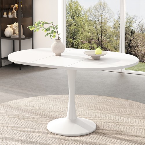 Extendable round oval dining - extendable,