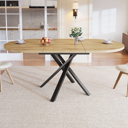 Round oval extendable dining - round/oval,