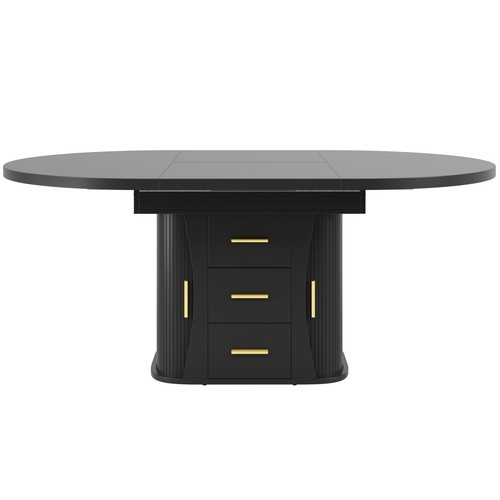Extendable round dining table - dining,
