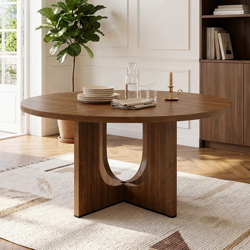 Round dining table - dining,