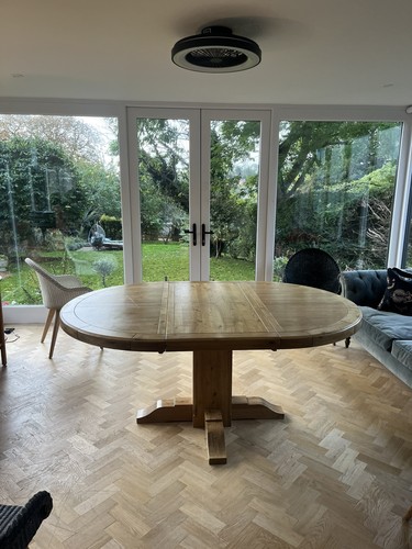Circular solid oak - , dining
