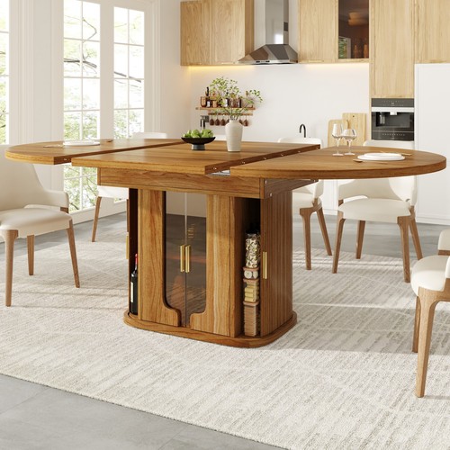 Extendable dining table round - table,